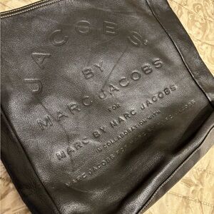 Marc Jacobs Dark Leather Messenger Bag